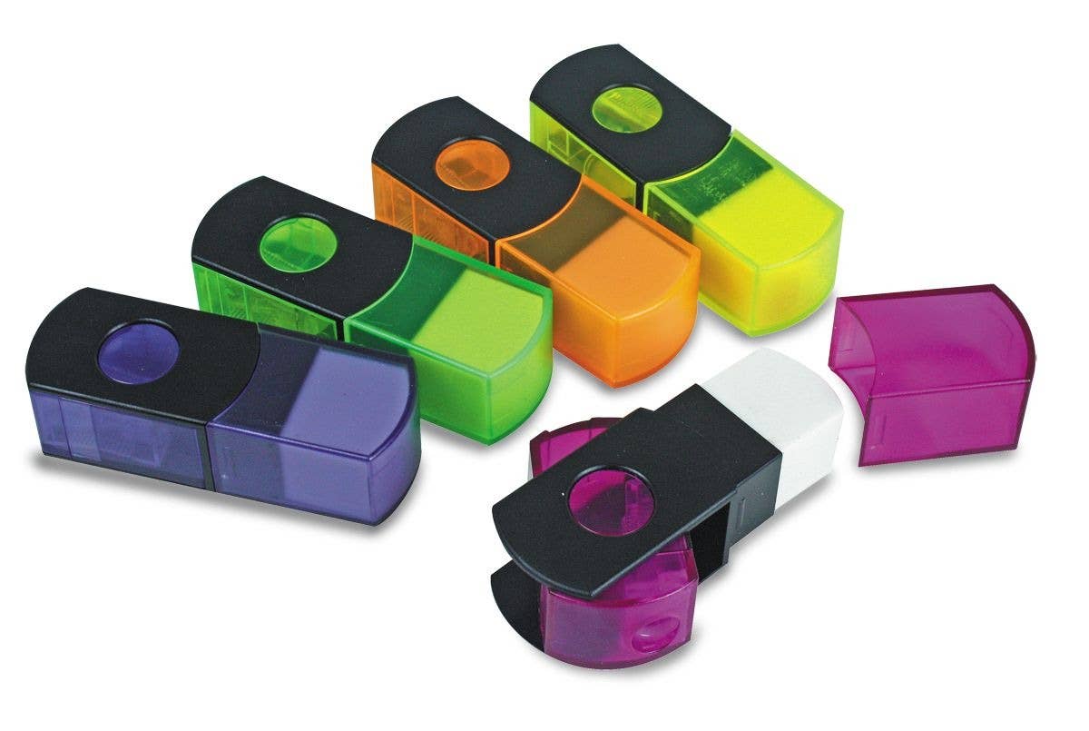2' N 1 Sharpener with Flip to Eraser (10 per BOX) ESN-48010