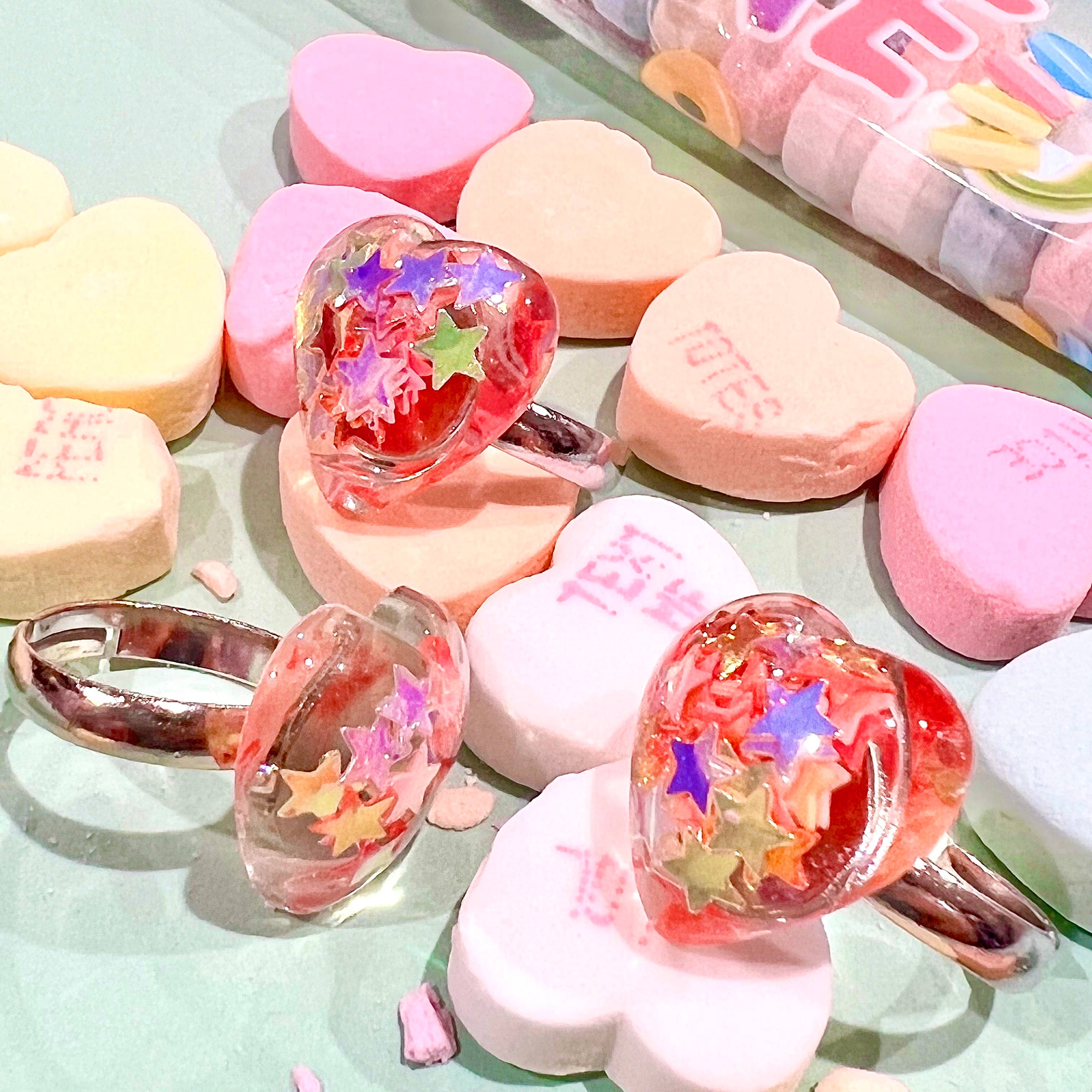 Confetti Heart Kid's Ring