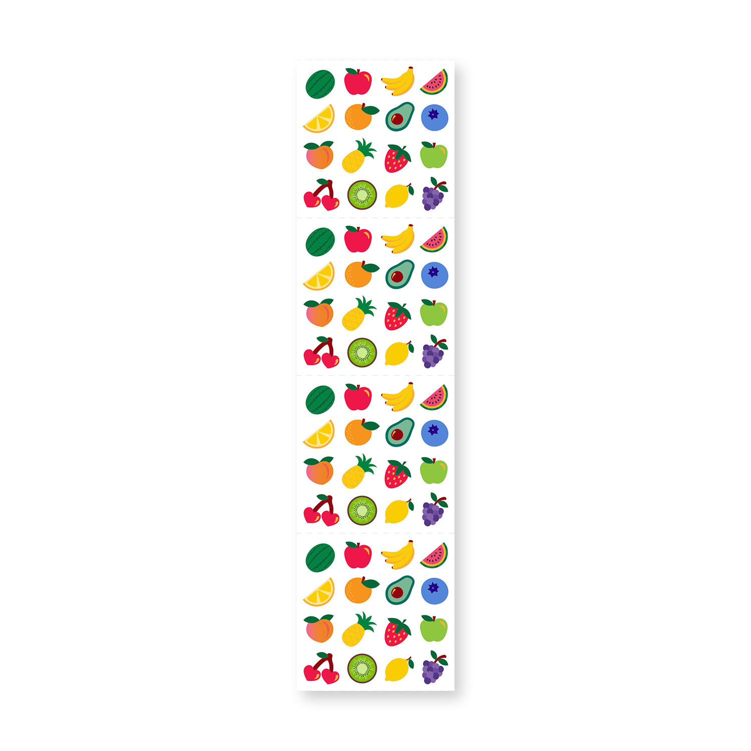 A Little Fruity Stickers on the Roll