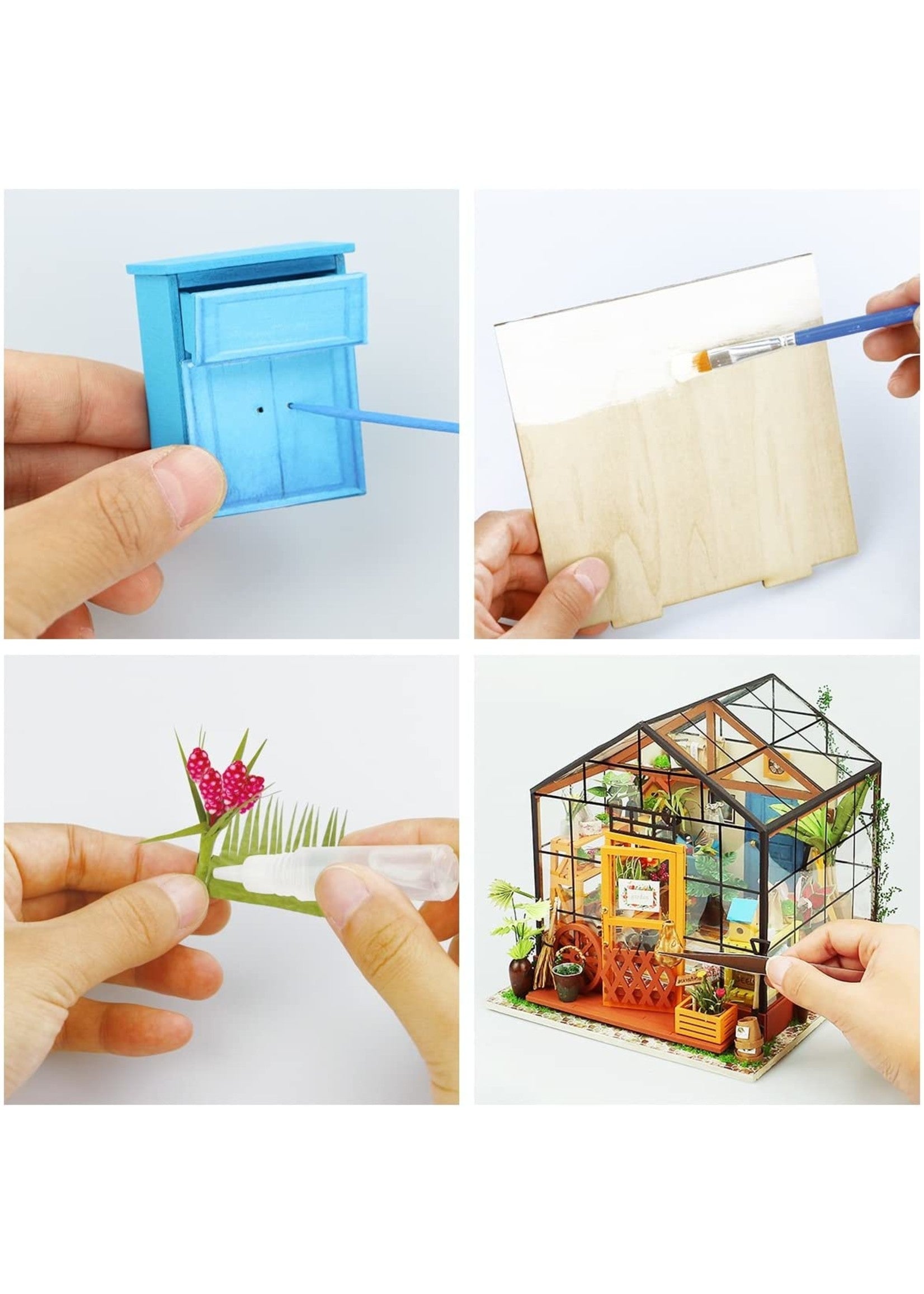 DIY Miniature House Kit - Cathy's Flower House