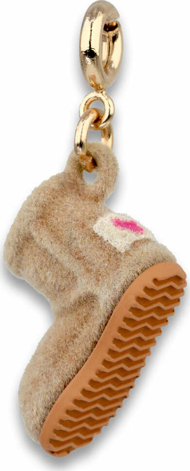 Charm - Gold Furry Bootie