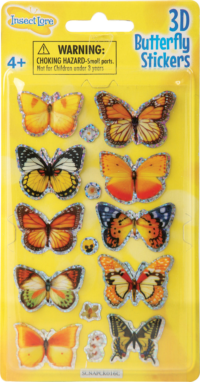 3D Butterfly Stickers