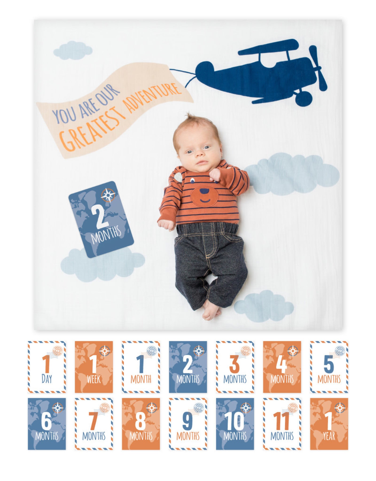 Baby's First Year - Blanket & Cards Set