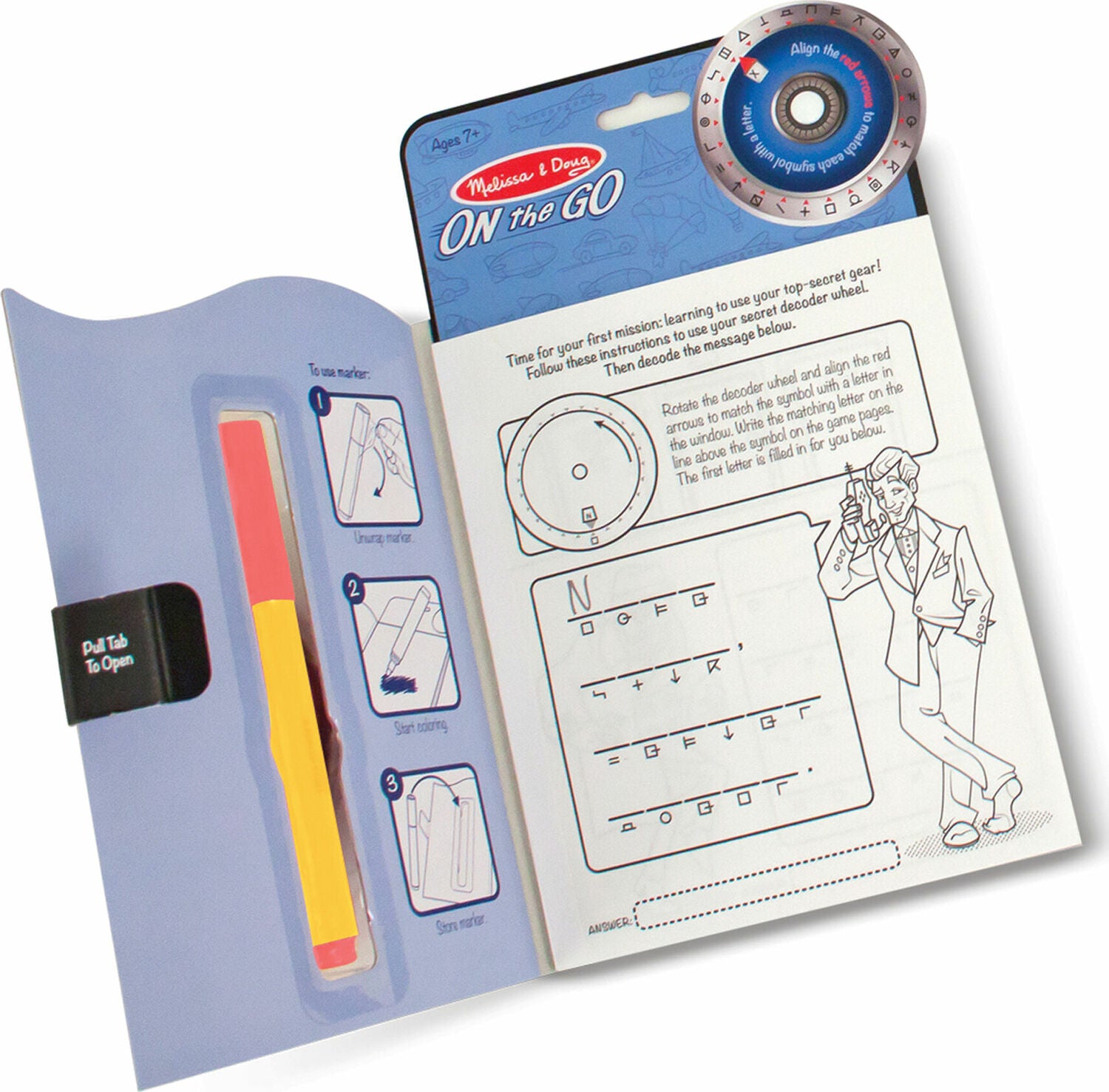 Secret Decoder Game Book - On the Go Travel