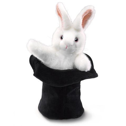 Rabbit in Hat Puppet