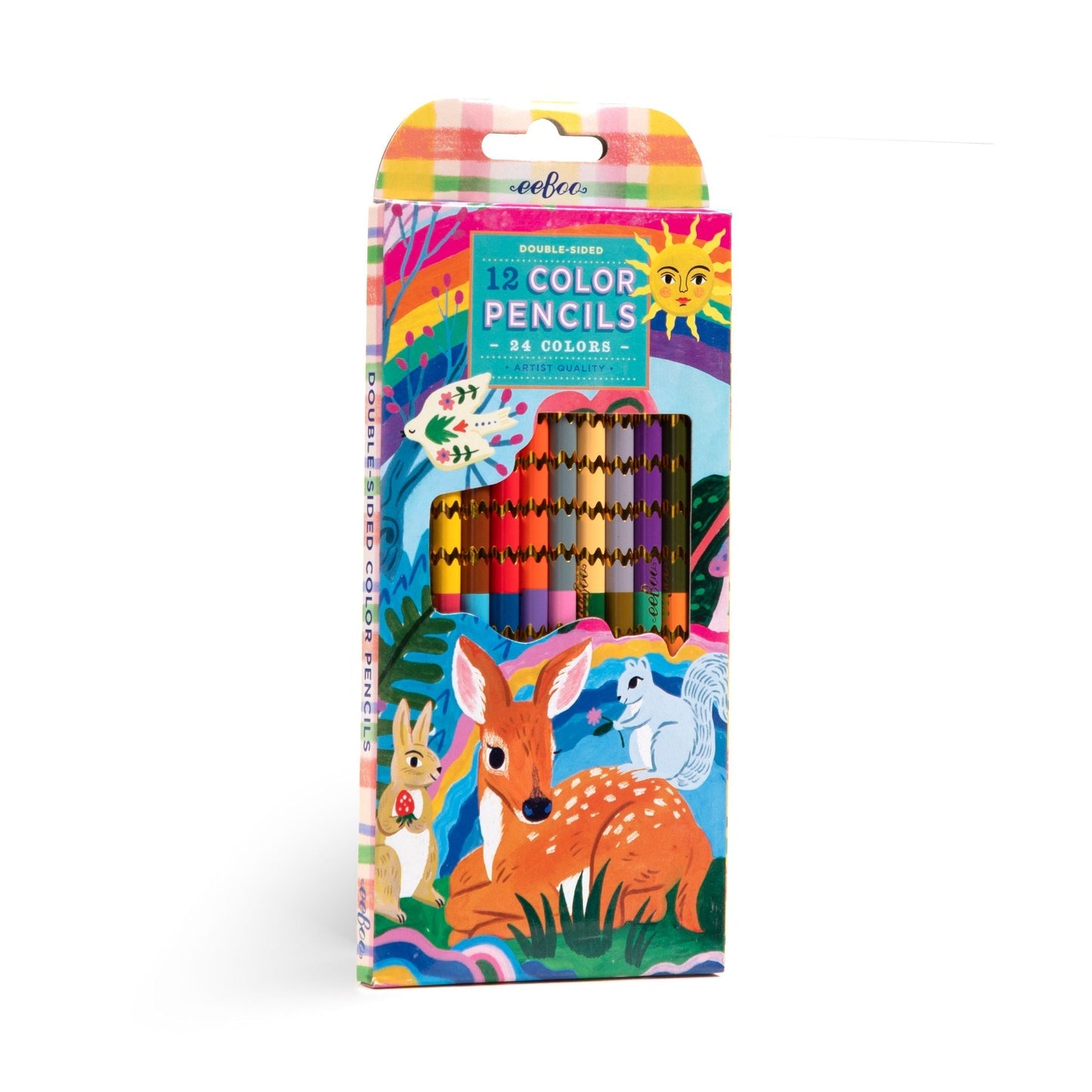 Fawn & Sun Double-Sided Pencils - 12