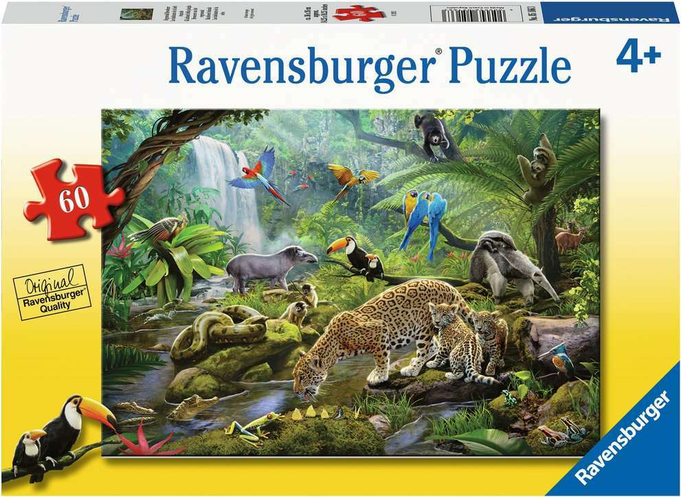 Rainforest Animals 60 pc Puzzle