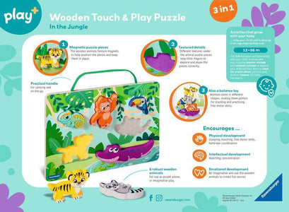 Wooden Touch & Play Puzzle Jungle