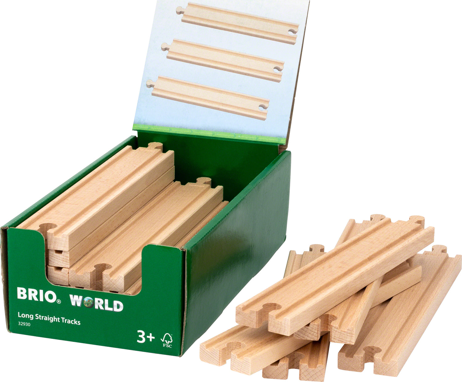 BRIO Long Straight Tracks