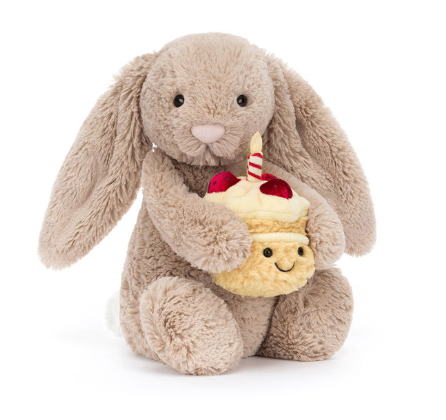 Bashful Beige Bunny 'Birthday'