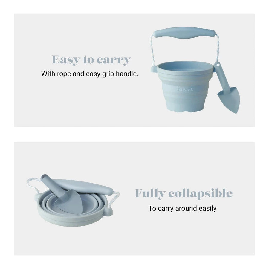 Seedling Pot with Spade - Duck Egg Blue