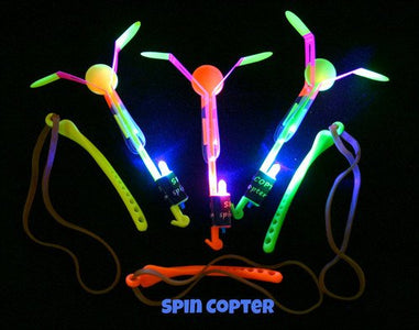 Spincopter LED Slingshot Helicopter