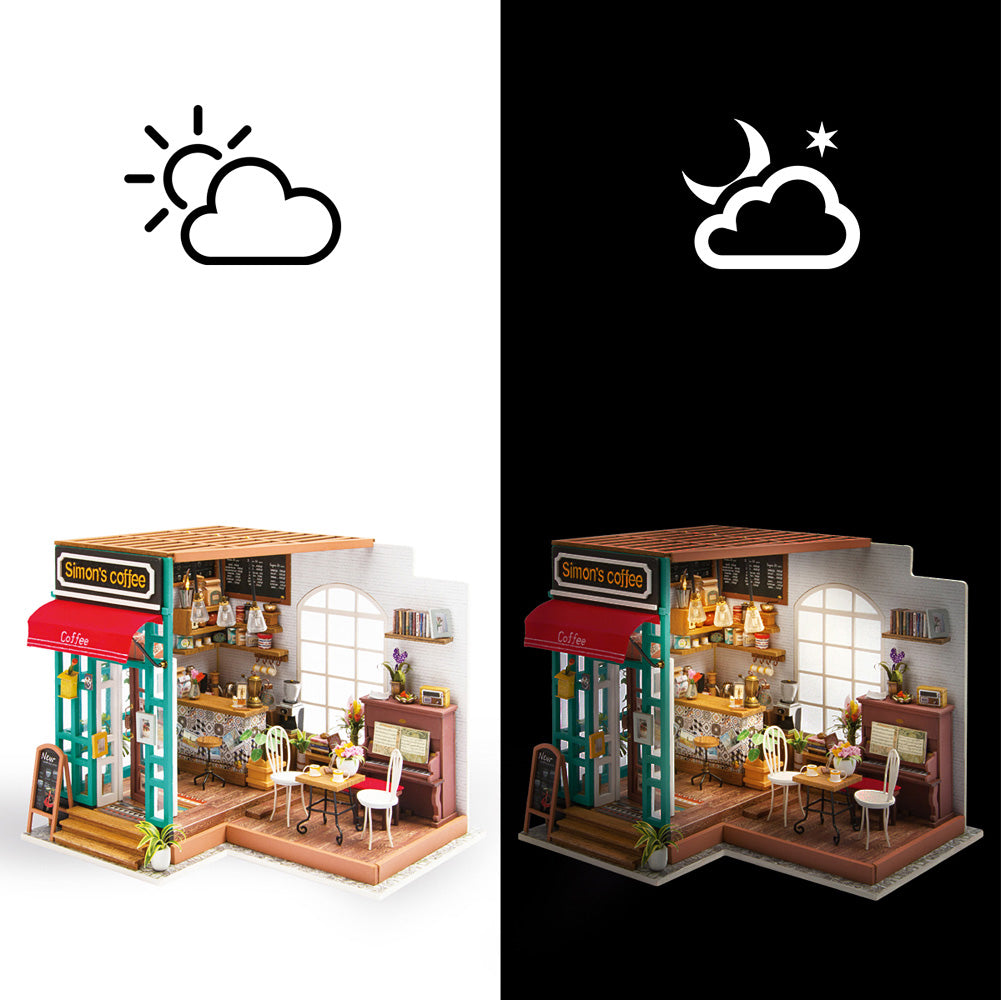 DIY Miniature House Kit - Simon's Coffee