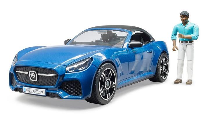Bruder 03481 Roadster with Driver - Blue