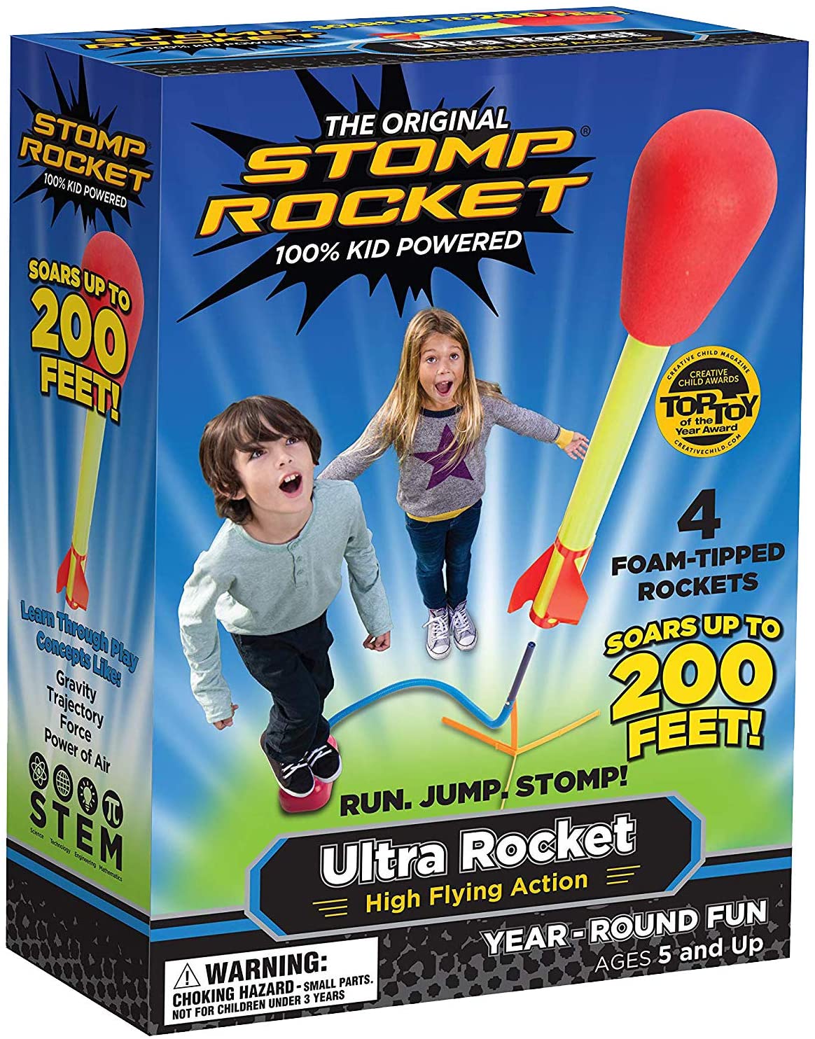Ultra Stomp Rocket - 4 Rockets