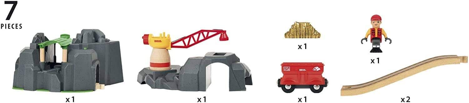 BRIO Crane & Mountain Tunnel