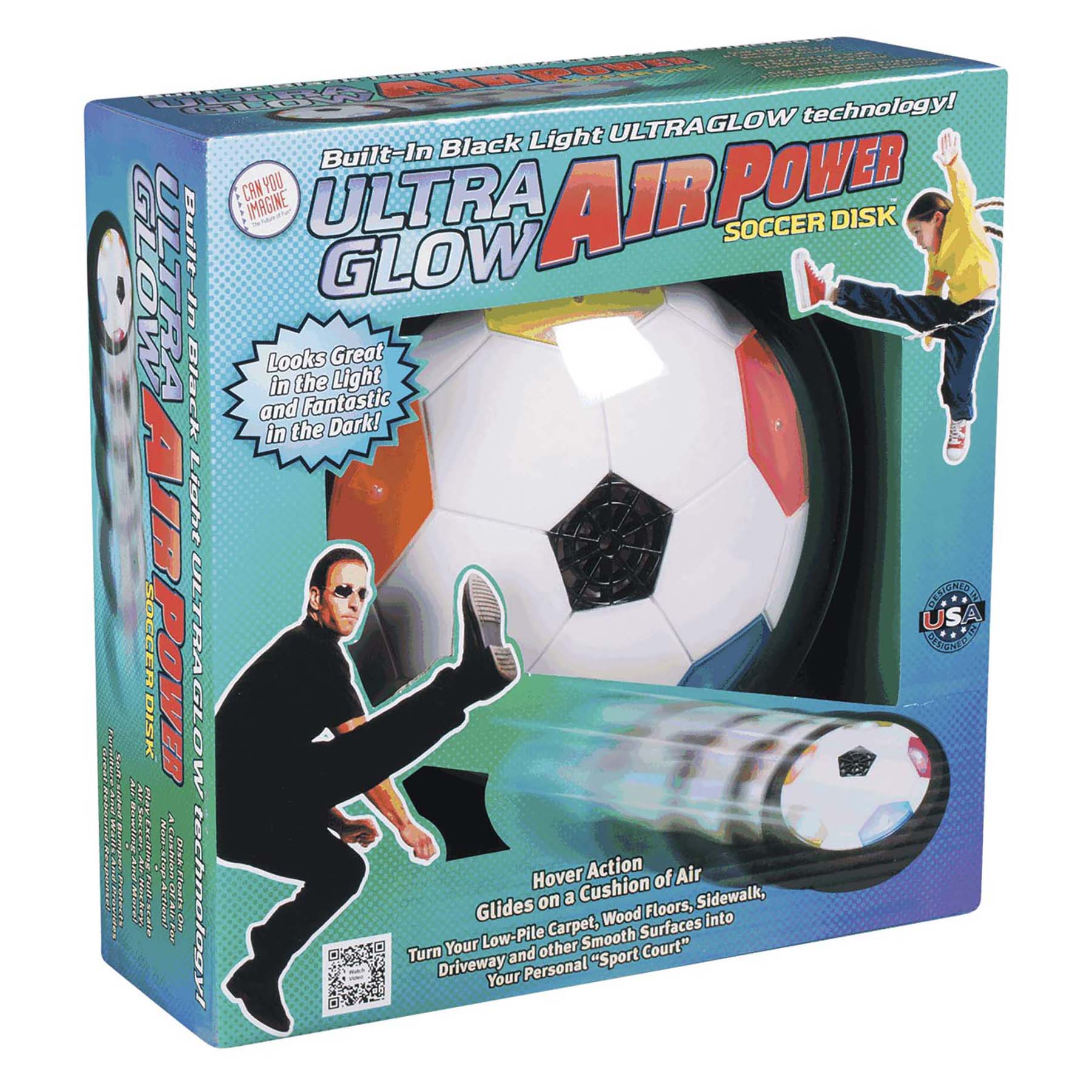 Ultra Glow Air Power Soccer Disk