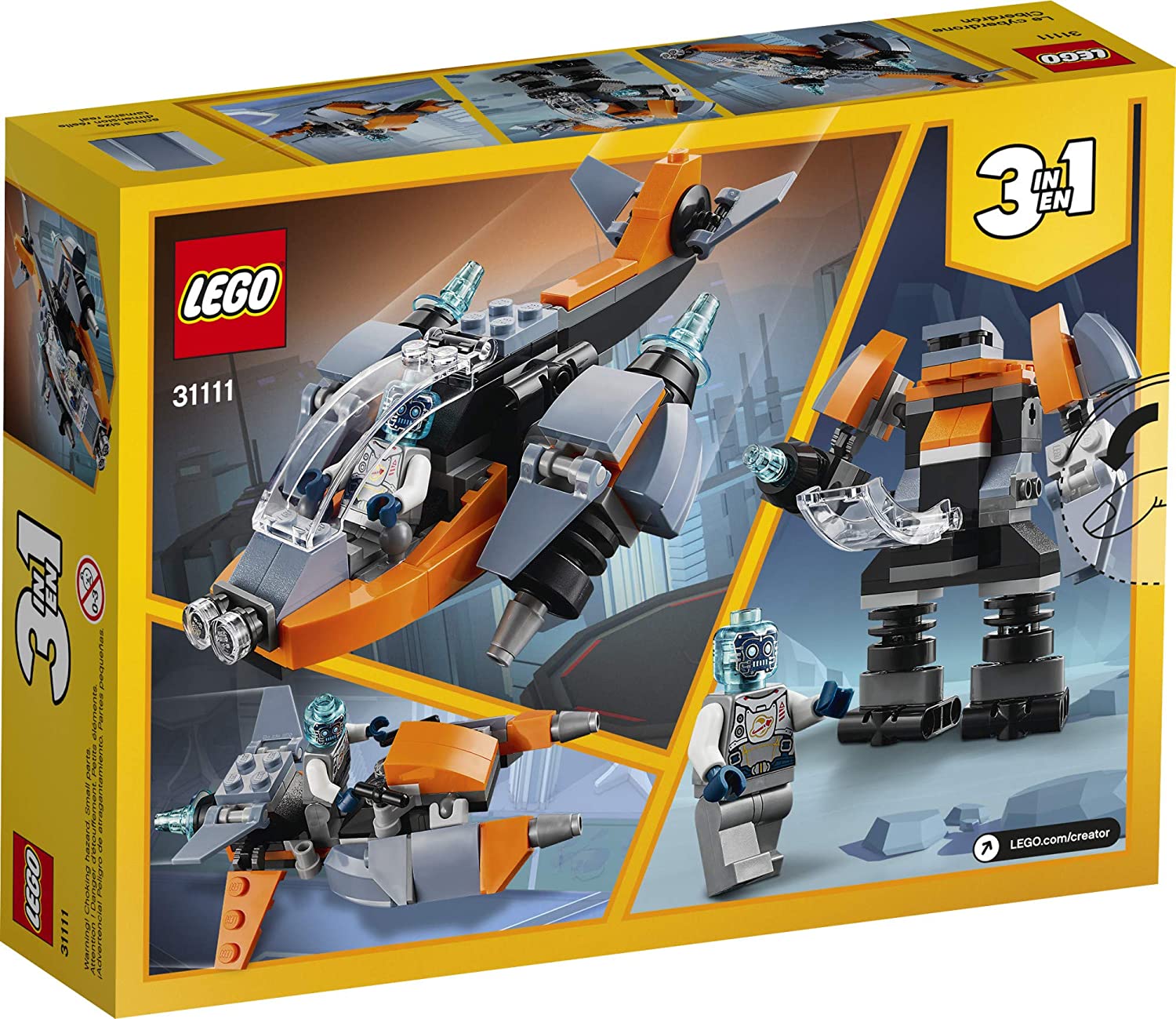 LEGO Creator 3in1 Cyber Drone 31111