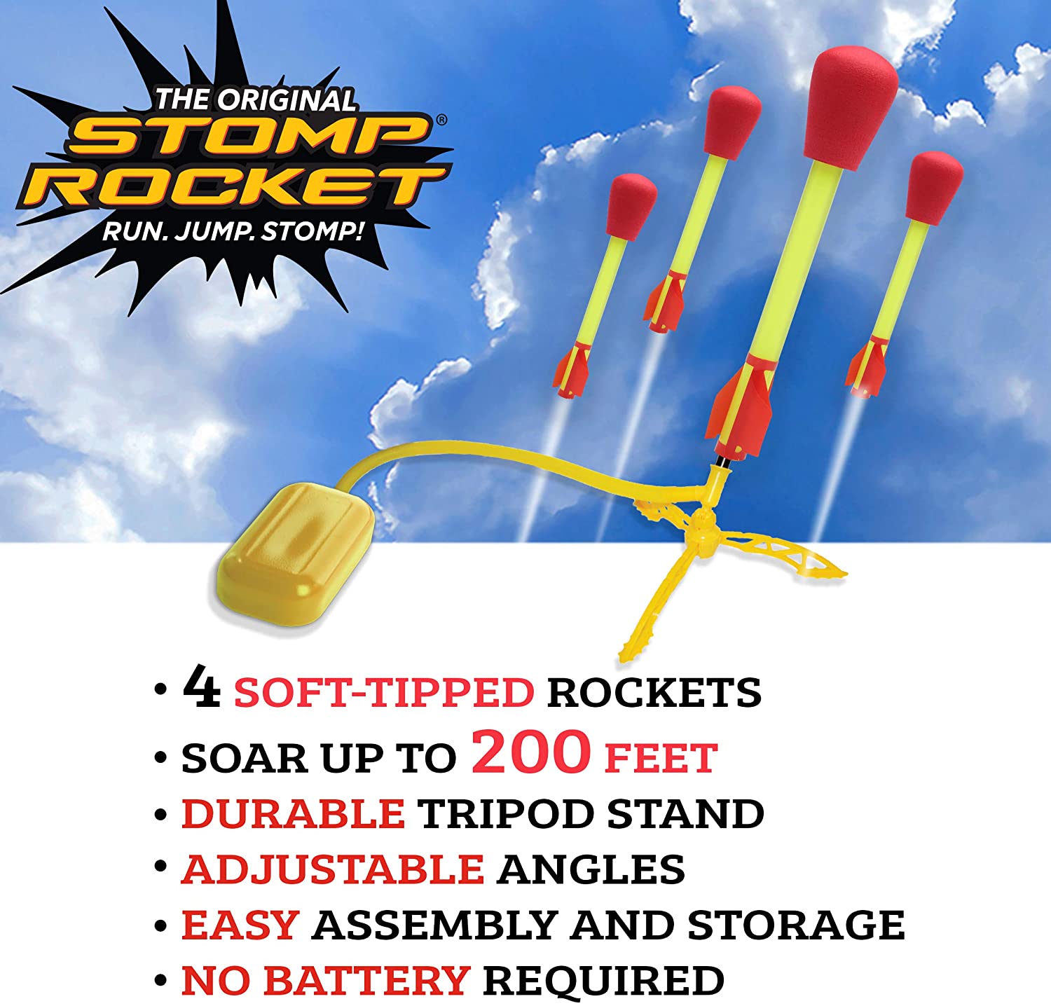 Ultra Stomp Rocket - 4 Rockets