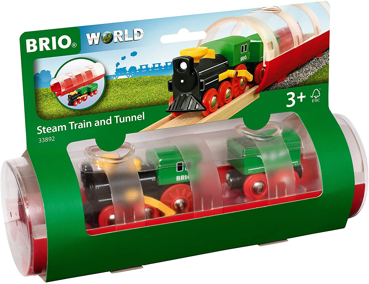 BRIO Steam Train and Tunnel