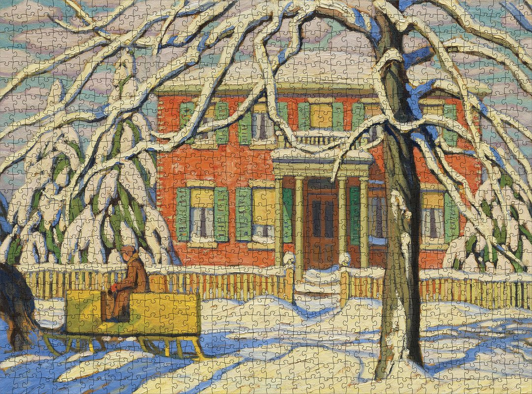 Lawren S. Harris: Red House and Yellow Sleigh - 1,000