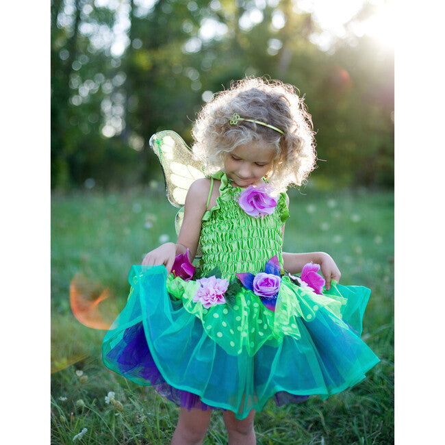 Fairy Blooms Deluxe Dress Green Size 5-6