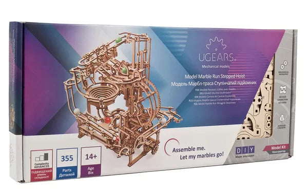 UGears Marble Run Stepped Hoist