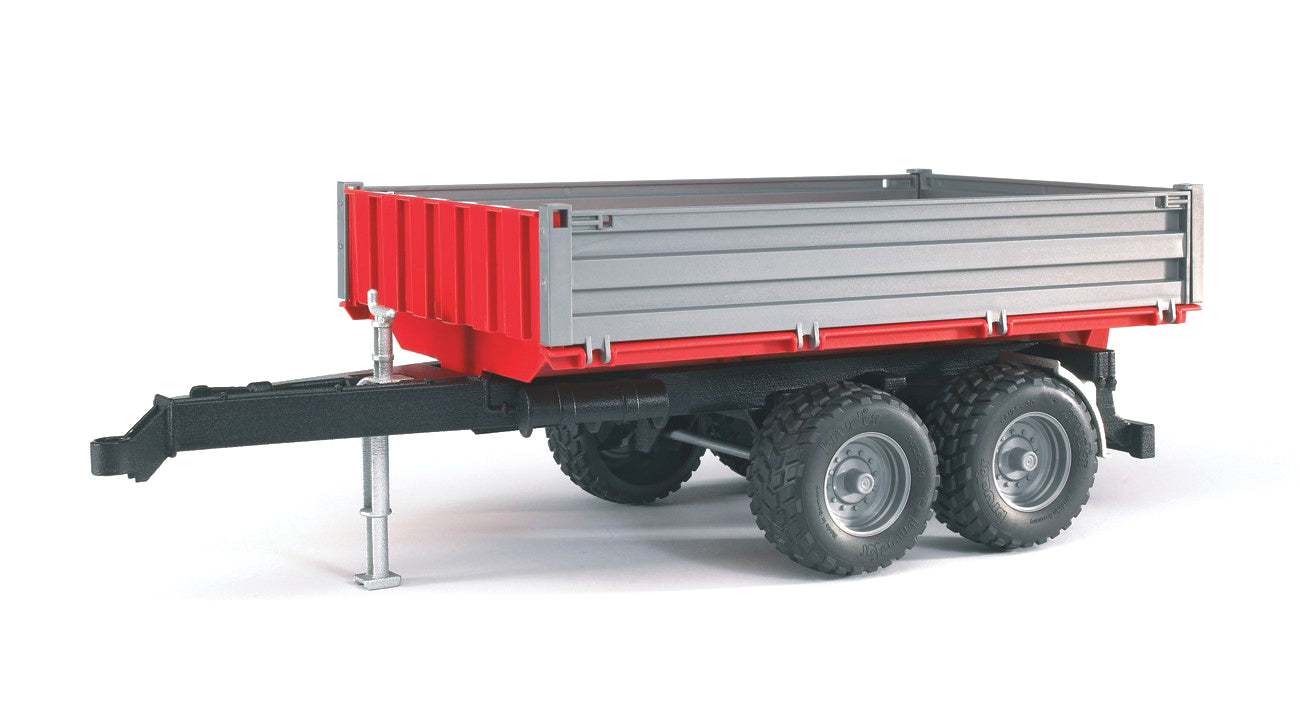 Bruder 02019 Dumping Trailer with Grey Sides