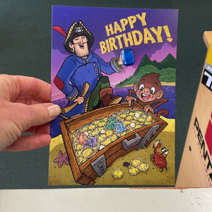 Pirate with Jewel Card