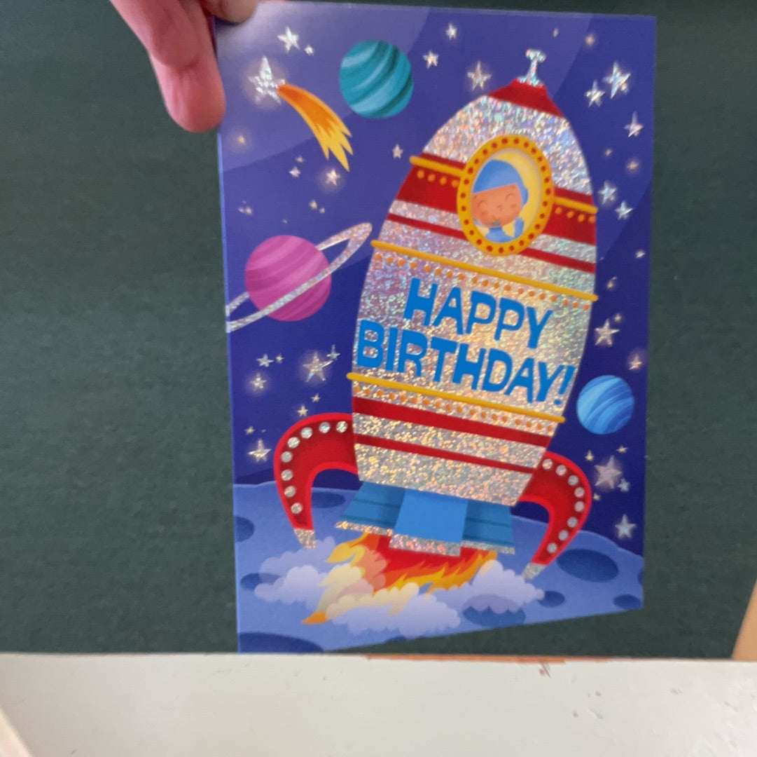 Happy Birthday Rocket Card