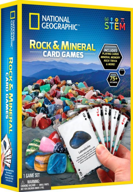 National Geographic Rock & Mineral Card Games