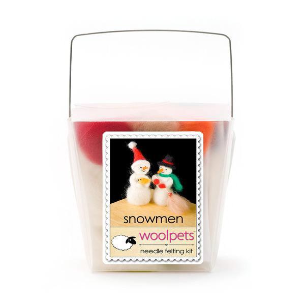 Needle Felting Kit-  Snowman Easy