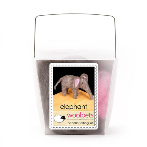 Needle Felting Kit - Elephant