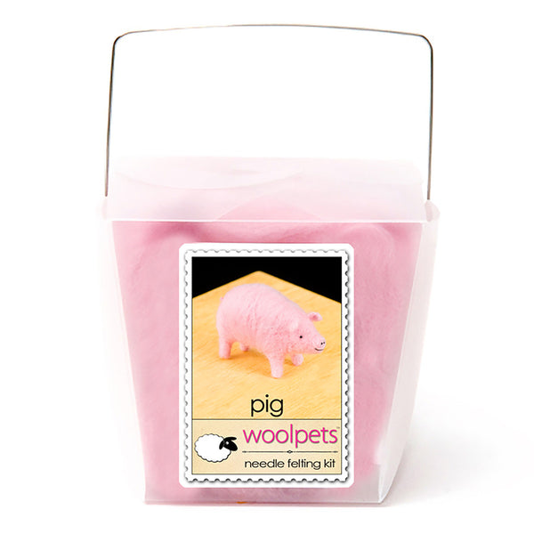 Needle Felting Kit - Pig