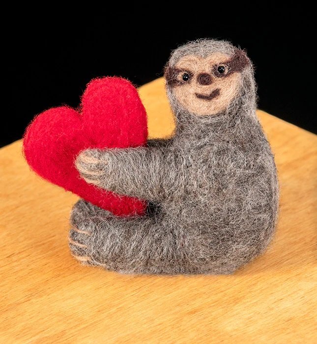 Needle Felting Kit - Sloth
