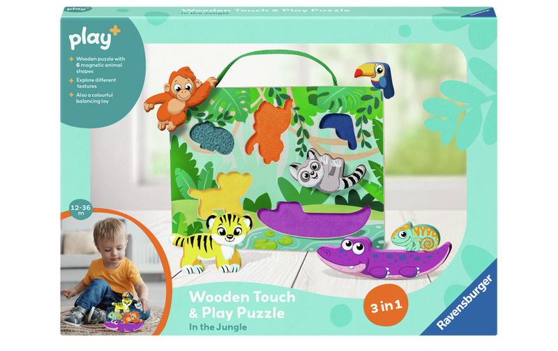 Wooden Touch & Play Puzzle Jungle