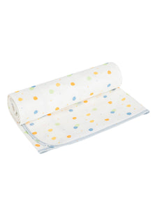 Receiving Blanket - Blue Dots