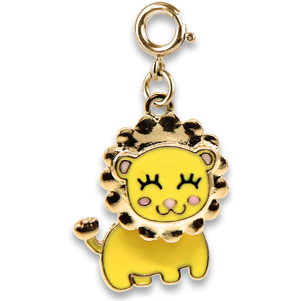 Charm - Gold Swivel Lion