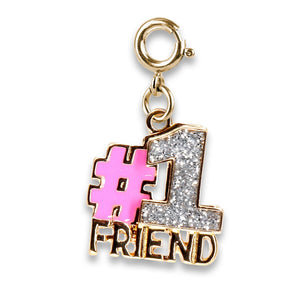 Charm - Gold Glitter #1 Friend