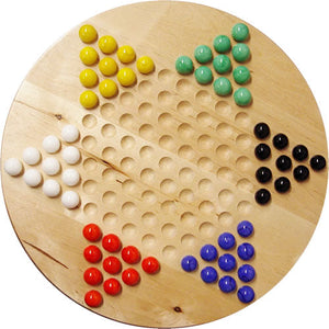 Chinese Checkers 12" Wood Board
