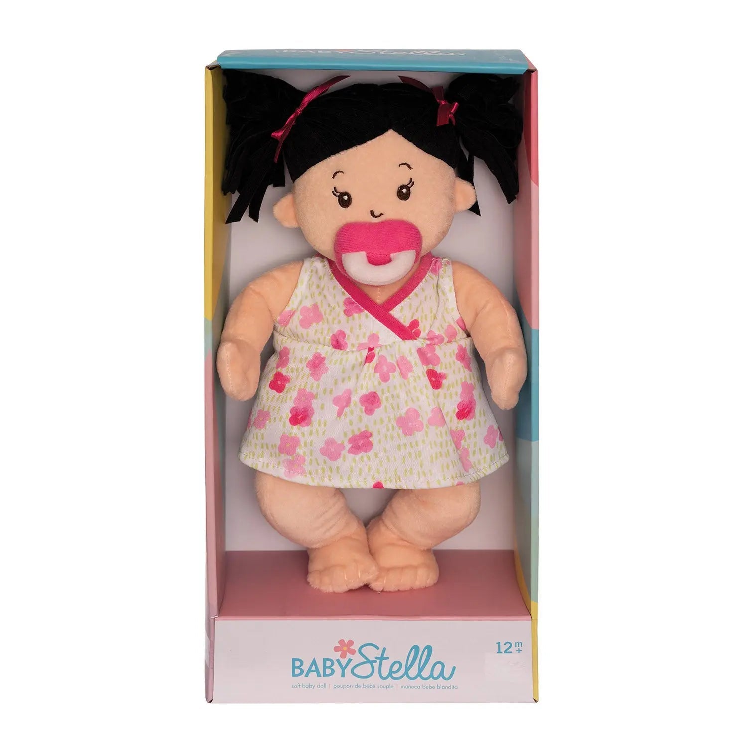 Baby Stella Peach Doll -  Black Hair