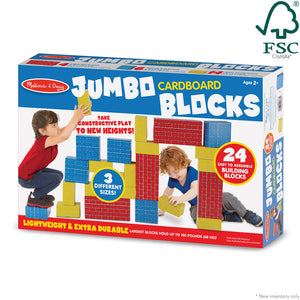 Jumbo Cardboard Blocks - 24 pc