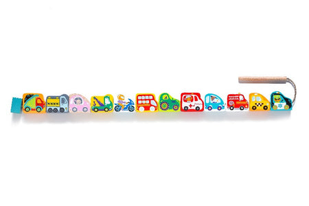 Cubika Wooden Lacing Cars