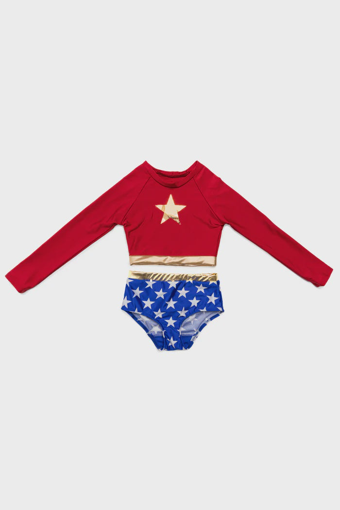 Girl Power Swimsuit, Two-Piece, Size 3-4