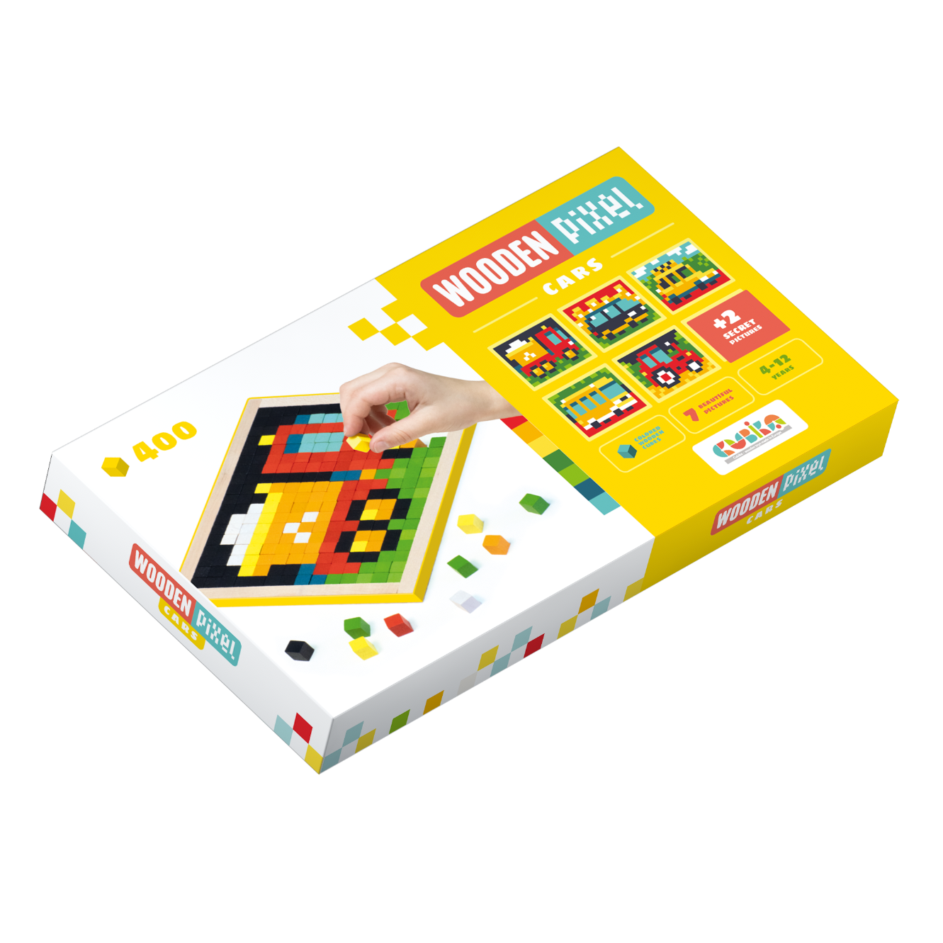 Cubika Wooden Pixel Cars