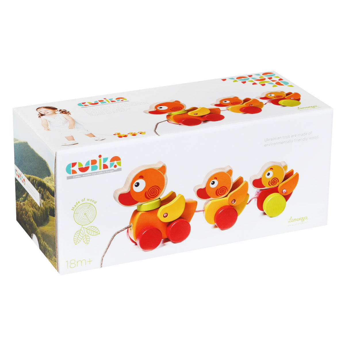 Cubika Wooden Walk-A-long Traveling Ducks - Default