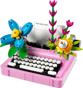 LEGO Typewriter w/Flowers V39