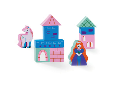 Build & Play Mini Wood Blocks/Princess Palacess