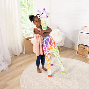 Rainbow Plush Giraffe