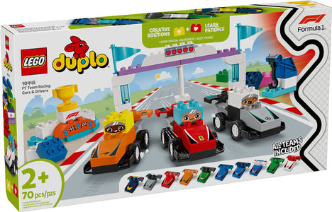 DUPLO F1 Team Race Cars & Drivers